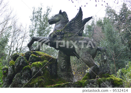 Bomarzzo monster park Fountain of Pegasus 9532414