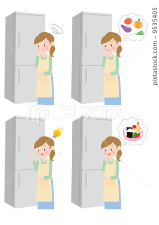 Illustration of a refrigerator 9535405