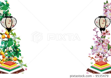 Hina Matsuri的圖像框架 9535479