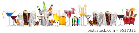 different images of alcohol isolated 9537331