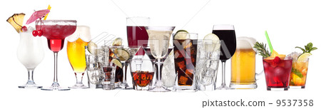 different images of alcohol isolated 9537358