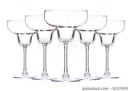 Empty cocktail glass on white Empty cocktail glass on white 9537435