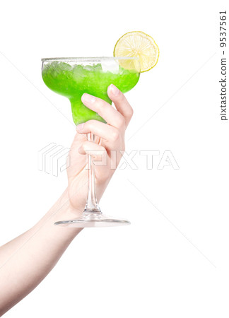 hand with alcohol cocktail making toast hand with alcohol cocktail making toast 9537561