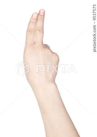 woman's finger pointing or touching woman's finger pointing or touching 9537573