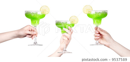 hand with cocktail making toast set hand with cocktail making toast set 9537589