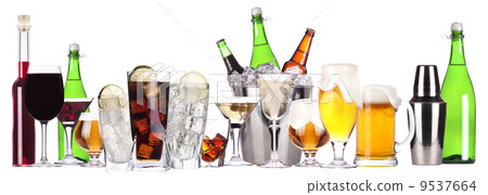 different images of alcohol isolated 9537664