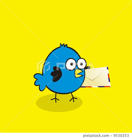 Blue Bird With Letter Blue Bird With Letter 9538353