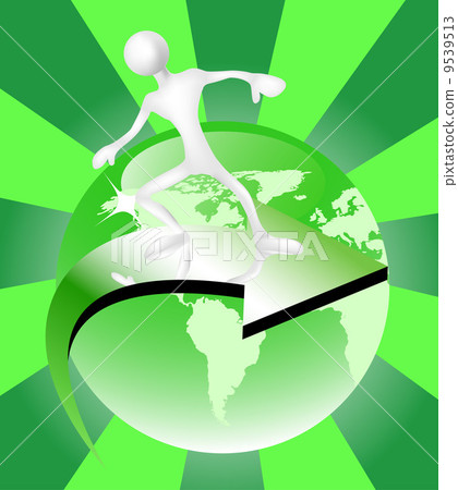 Go green concept Go green concept 9539513