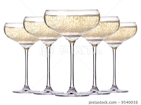 glass of champagne set isolated glass of champagne set isolated 9540038