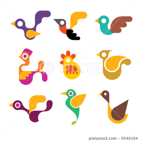 Bird icons Bird icons 9540104