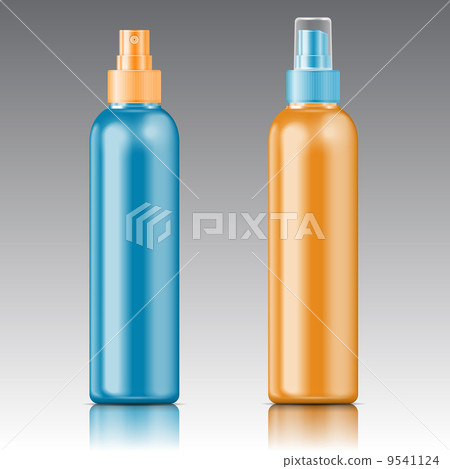 Colored sprayer bottle template. Colored sprayer bottle template. 9541124