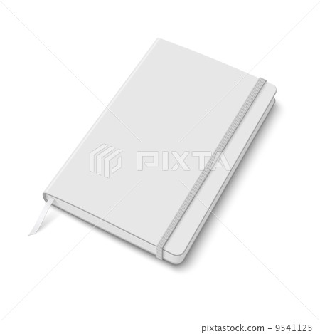 Blank copybook template with elastic band. Blank copybook template with elastic band. 9541125