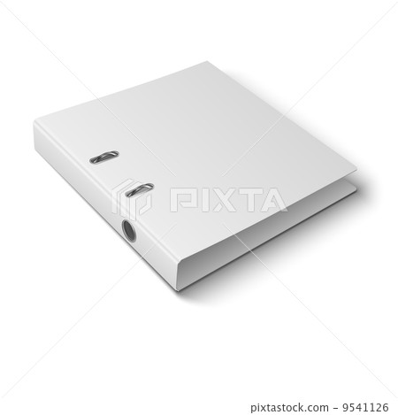 Office binder laying on white background. Office binder laying on white background. 9541126