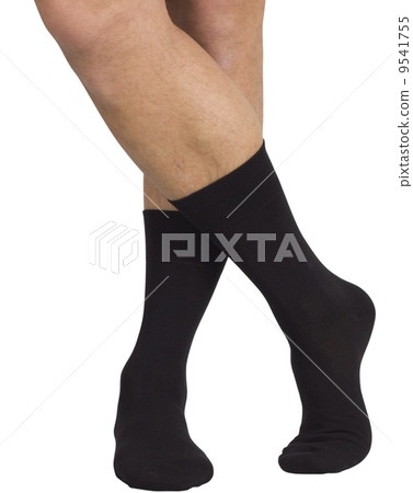 Male legs in socks. Isolated on white background Male legs in socks. Isolated on white background 9541755