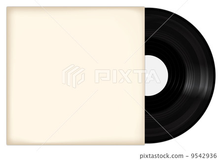 Vinyl Record With White Cover  9542936