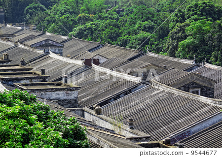 Ethnic minority village in Guangxi province,China 9544677