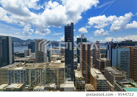 office buildings at day, hongkong kwun tong 9544722