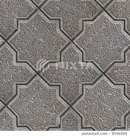 Paving Slabs. Seamless Tileable Texture. 9546099