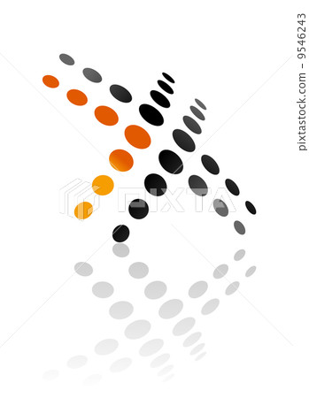 Abstract design of a cross symbol with angled perspective Abstract design of a cross symbol with angled perspective 9546243
