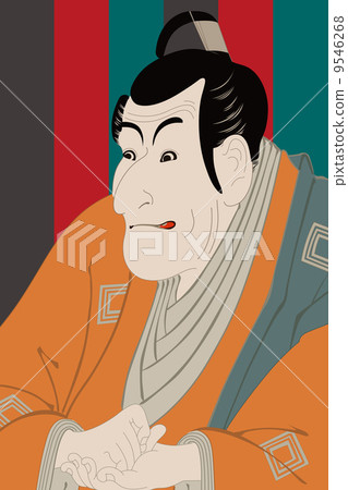 Illustration Teshinaga Takemura of Higashi-Azabu Shiraku Ichikawa Aiso 9546268