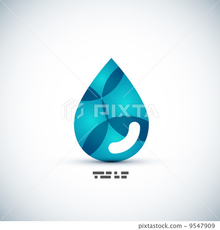 Green eco water drop concept Green eco water drop concept 9547909