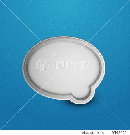 3d white speech bubble modern template - Stock Illustration [9548021 ...