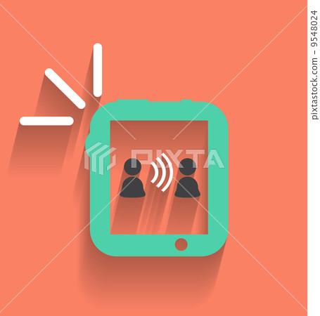 Phone / tablet communication icon - Stock Illustration [9548024] - PIXTA