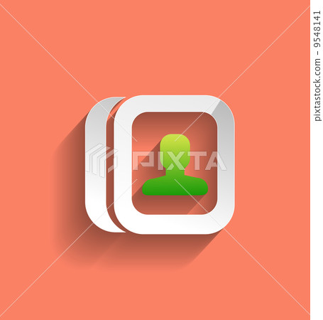 Vector contacts modern flat icon 9548141
