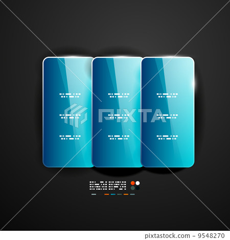 Shiny glass infographic design 9548270