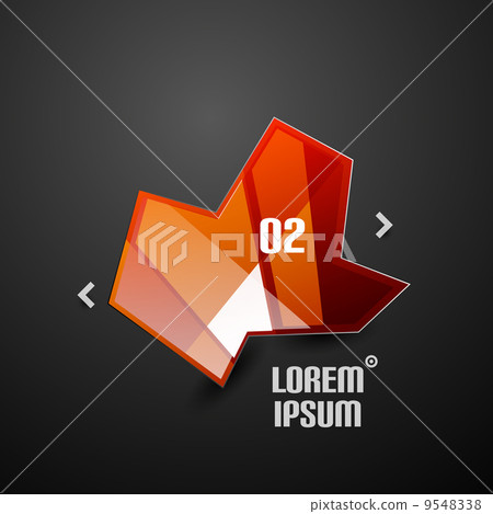 Modern abstract business infographic template 9548338