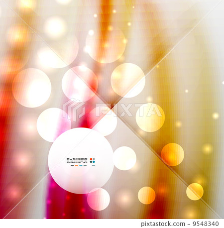 Blurred waves and lights background 9548340