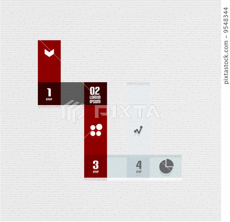 Business infographic lines design 9548344