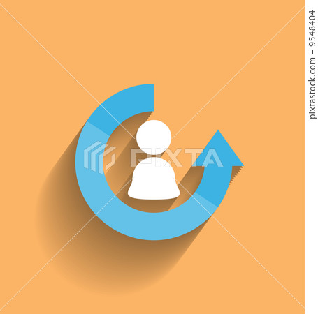 Vector user icon modern flat design-插圖素材 [9548404] - PIXTA圖庫