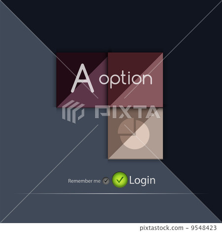 Glossy square vector option buttons 9548423