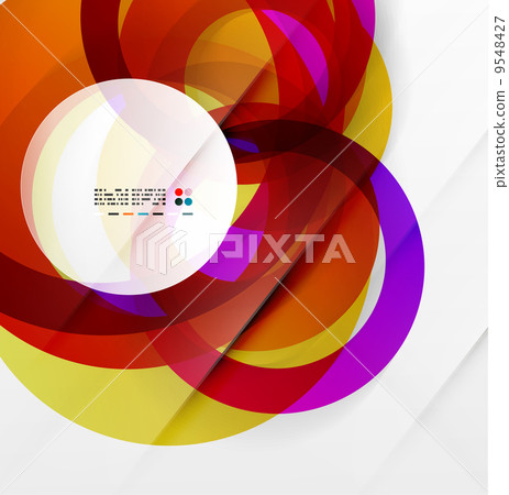 Modern colorful abstract circles 9548427