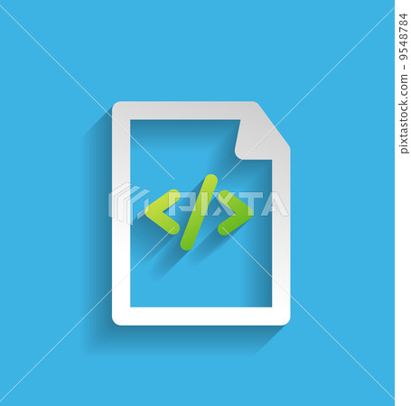 Vector file / program flat icon 9548784