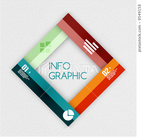 Colorful ribbon infographic - option banners Colorful ribbon infographic - option banners 9549158