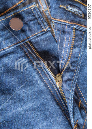 Zipper Down on Blue Jeans Zipper Down on Blue Jeans 9550107