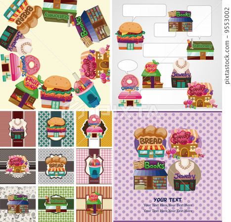 store, shop, template - Stock Illustration [9553002] - PIXTA