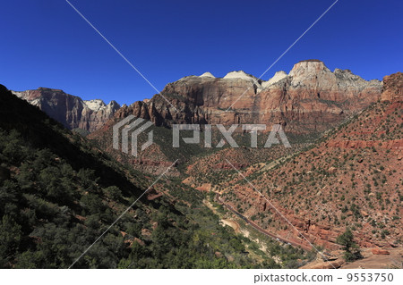 Zion National Park Mount Carmel Highway and Tower of the Virgin Zion National Park Mount Carmel Highway and Tower of the Virgin 9553750