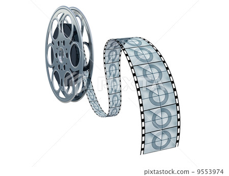 Isolated movie reel Isolated movie reel 9553974