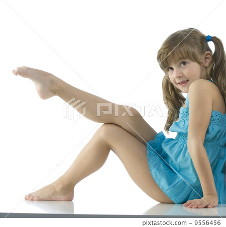 portrait of blond small girl portrait of blond small girl 9556456