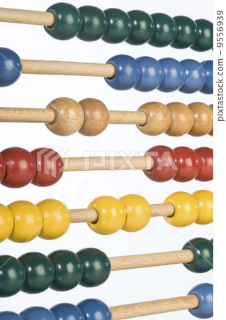 childrens abacus - calculator with all beads at random sides. 9556939