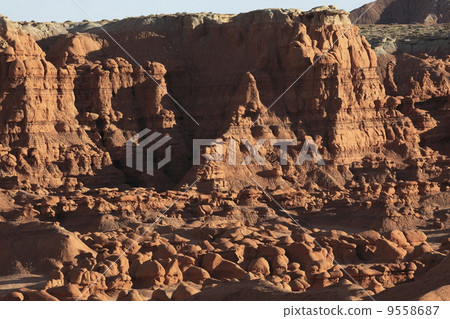 Strange rocks in Goblin Valley State Park Strange rocks in Goblin Valley State Park 9558687