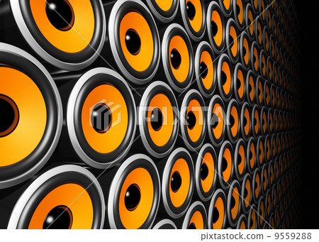 orange speakers wall orange speakers wall 9559288