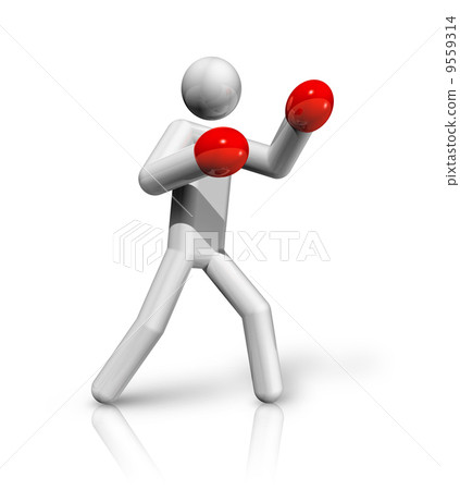 Boxing 3D symbol 9559314