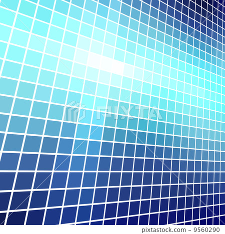 Abstract  blue light mosaic vector background. 9560290
