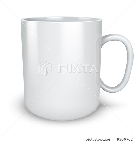 Blank white mug isolated on white background vector illustration Blank white mug isolated on white background vector illustration 9560762