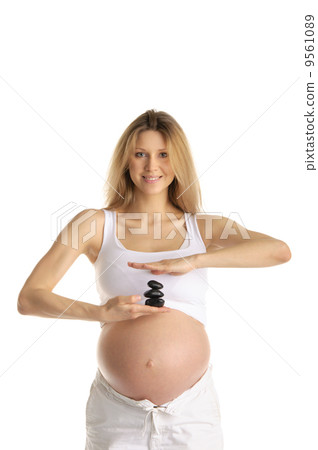 pregnant woman with stones pregnant woman with stones 9561089