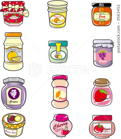 cartoon, dessert, jam - Stock Illustration [9563452] - PIXTA